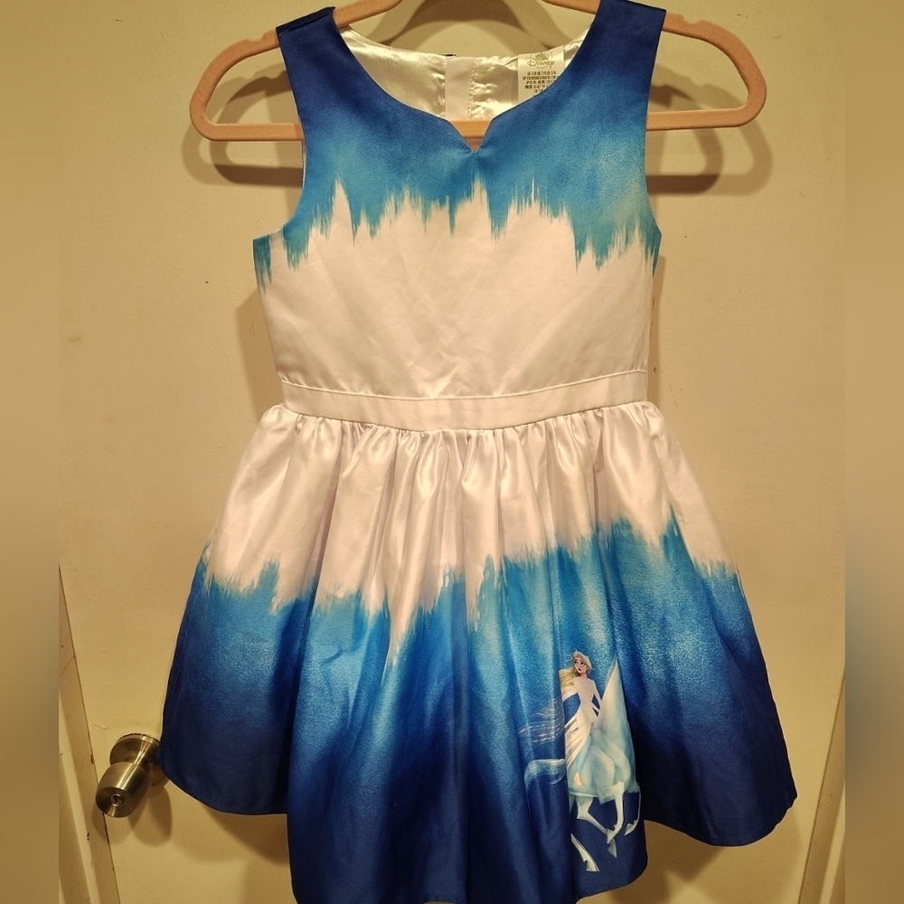 Disney Girl's Frozen II Elsa & Noki Themed Party Dress Sz 7/8-Dress Up Event